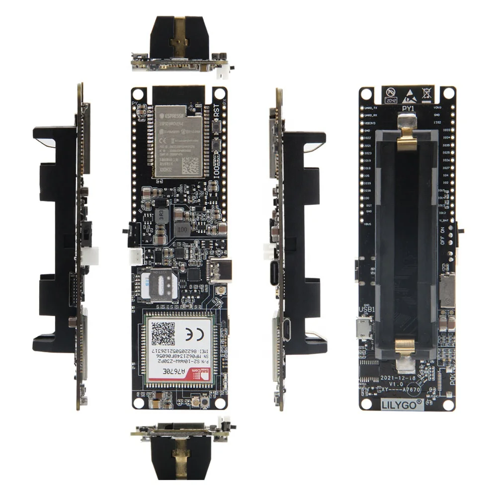 Фото Модуль TTGO T-A7670G/E/SA R2 ESP32 4G LTE CAT1 с поддержкой SIM-карт GSM/GPRS/EDGE и TF-карт, плата для разработки A7670G A7670E A7670SA №5