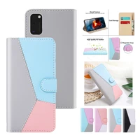 s22 ultra case for samsung galaxy s21 fe s20 note 20 10 lite s10 s9 plus cover luxury splicing leather flip wallet phone bags