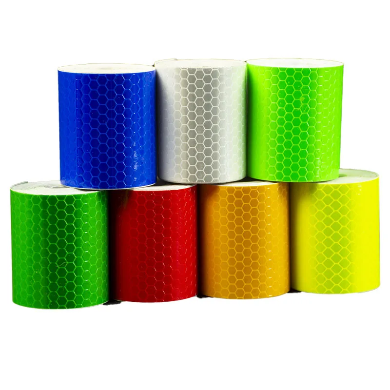 

Warning stickers reflective strip reflective film material of various colors bicycle outline car sticker tape 5cm * 3m.