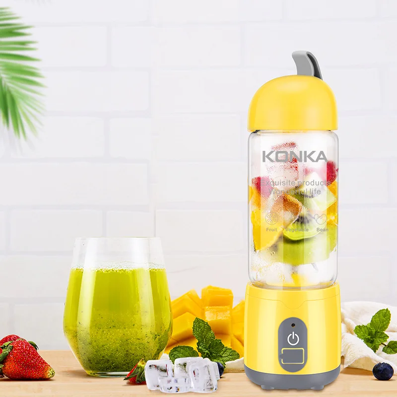 

KONKA 420ML Juicer 304 Stainless Steel Juicing Cup 7.4V Large Power Portable Juicer 630g Mini Juicer With USB Charging New Hot