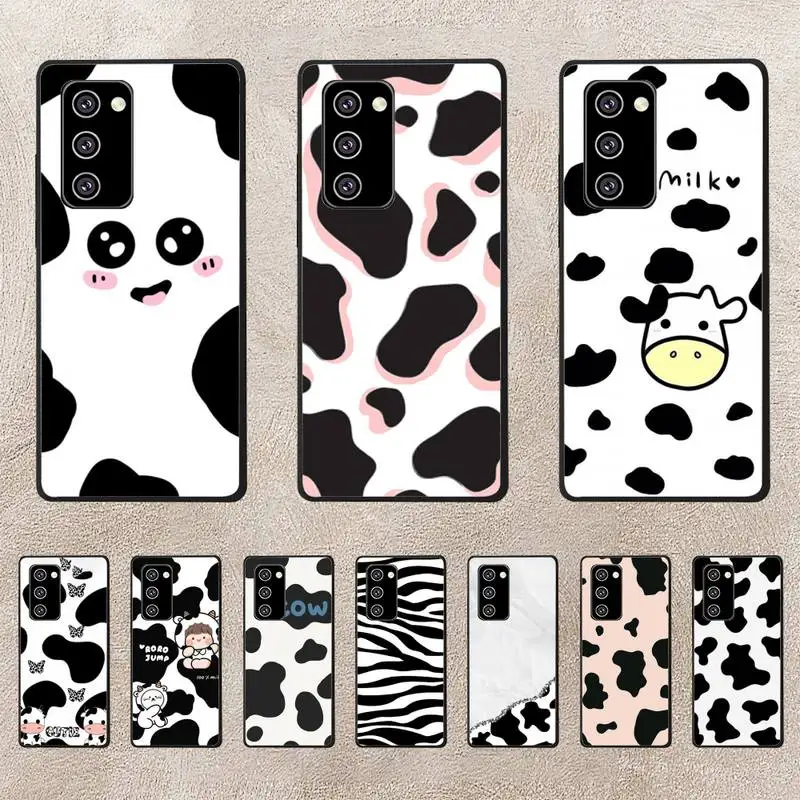 

Cow Print Phone Case For Oppo Reno Realme C3 6Pro Cover For Vivo Y91C Y17 Y19 Funda Capa
