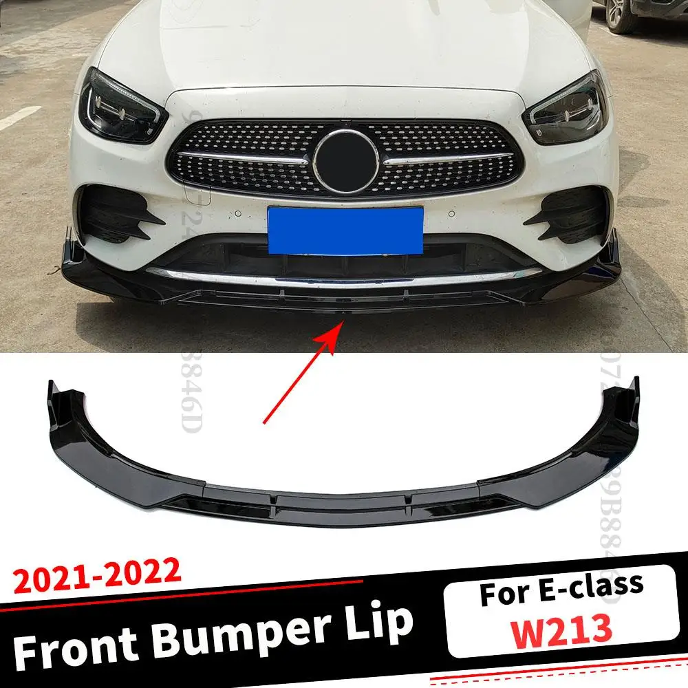 

Защитный разветвитель для переднего бампера, подбородок для Mercedes W213 Benz E class C238 A238 E300 E260 E400 E350 2021 2022, комплект для настройки