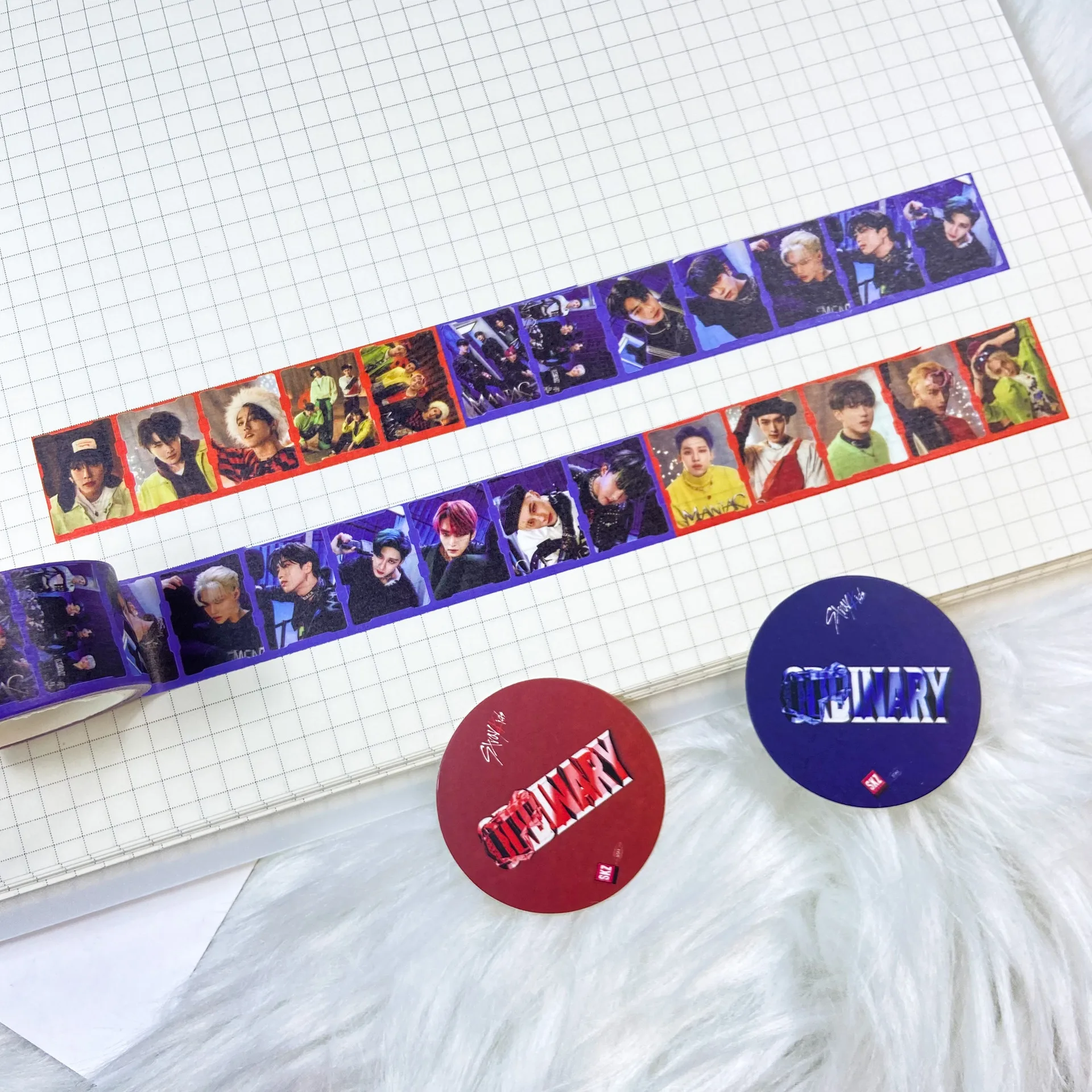 

Kpop Stickers Stray Kids ODDINARY Washi Tape Sticker Masking Tape Adhesive Paper Tapes Korean Scrapbooking Decoration