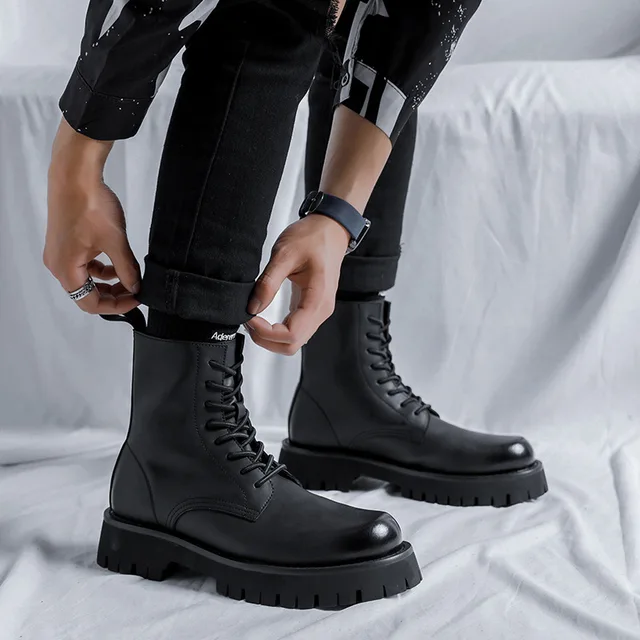 Boots Men Thick Sole Fashion Outddoor 