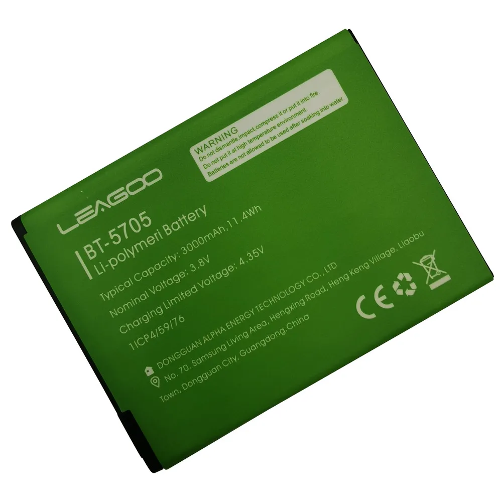 2022 years 100original new bt 5705 3000mah battery for leagoo m9 pro m9pro bt 5705 mobile phone smart parts bateria free global shipping