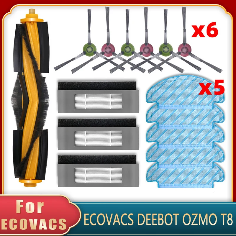 

Сменная деталь для робота-пылесоса Ecovacs Deebot N8 PRO T8 T9 T8 AIVI Yeedi 2 Hybrid Vac Hepa фильтр основная боковая щетка Швабра