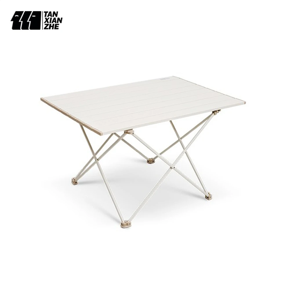 

TANXIANZHE New Outdoor Folding Table Chair Camping Aluminium Alloy BBQ Picnic Table Waterproof Durable Folding Table Desk