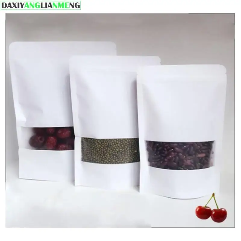 

Packaging Bag Printing Zipper Lock Paper Pe 10x15cm White 50pcs Wxh Compression Type 13 Wire