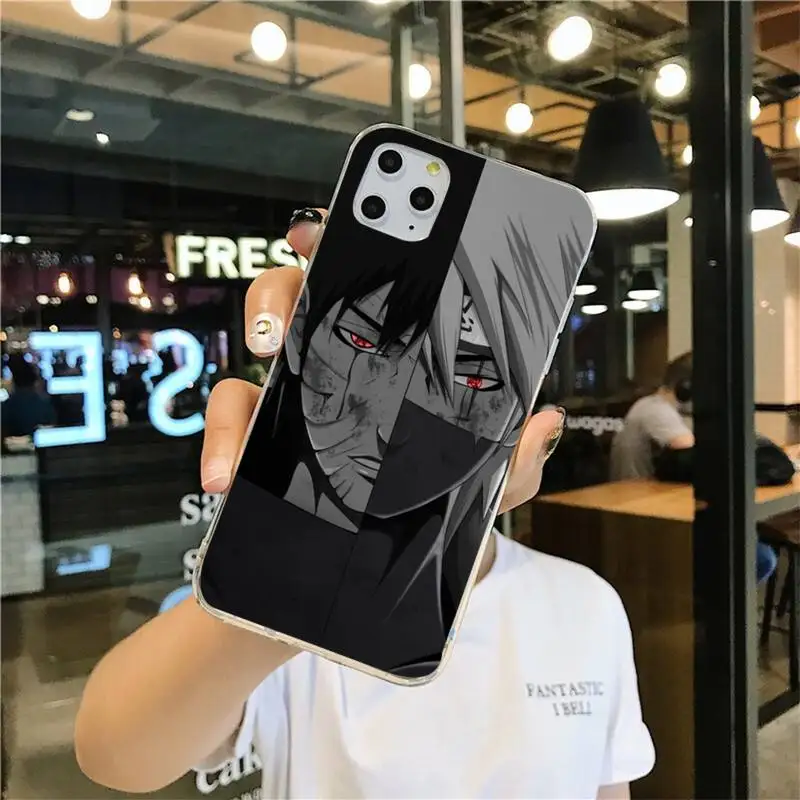 Чехол для телефона Какаси Наруто iphone 13 12 11 Pro Mini XS Max 8 7 Plus X SE 2020 XR силиконовый