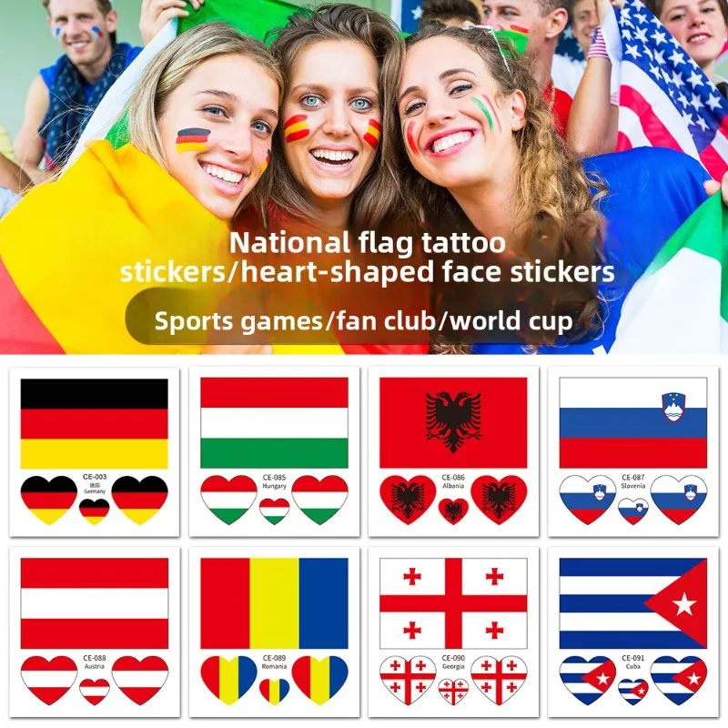 Фото Наклейки с флагами стран мира 2026: Водонепроницаемые, для мужчин и женщин, для любителей спорта и национальных символов №2