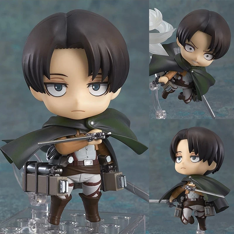 

Anime Attack on Titan Action Figure 375# Eren Jaeger Figurine 390# Rivaille Ackerman 417# Levi Ackerman Figure PVC Model Toys