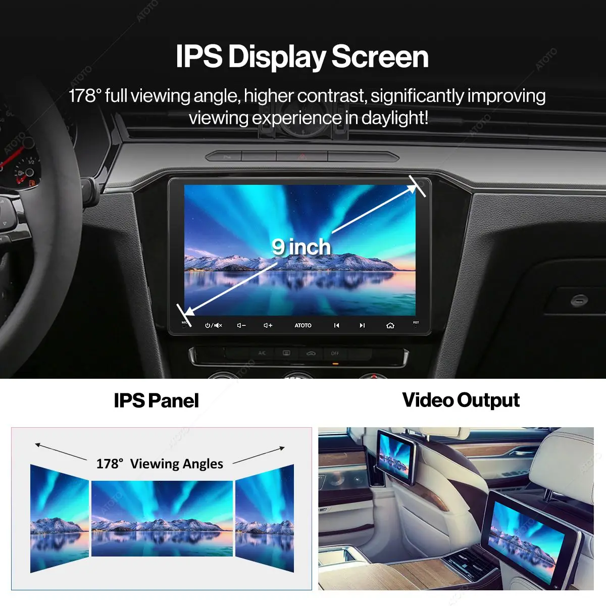 Мультимедийная магнитола ATOTO мультимедийная стерео-система на Android с 9