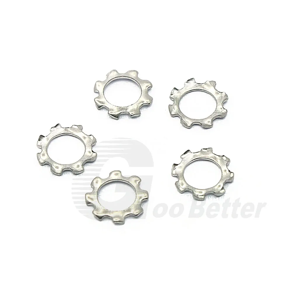 

1-100 шт. M3 M4 M5 M6 DIN6797A Нержавеющая сталь 304, внешняя зубчатая зубчатая стопорная шайба, виброустойчивая прокладка со звездой