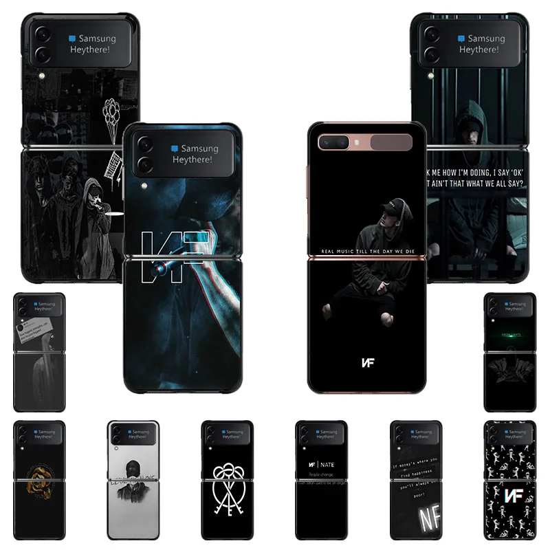 

Жесткие черные чехлы для телефонов Samsung Z Flip4 FLIP3 5G Flip NF Rapper с рисунком Galaxy ZFlip4 ZFlip3