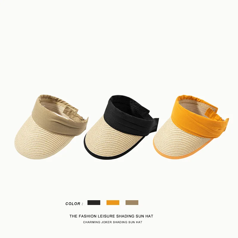 Соломенная шляпа с козырьком шикарная Складная пляжная Панама широкими полями