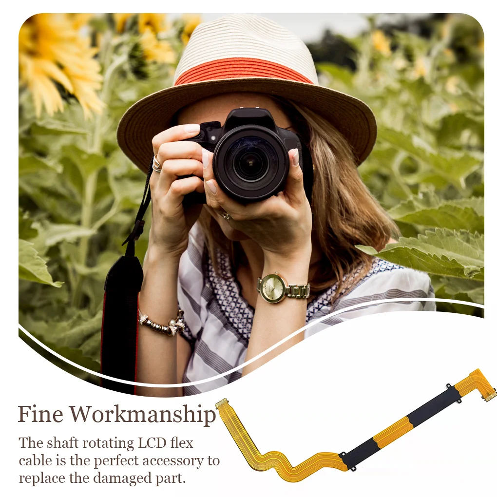

Shaft Rotating LCD Flex Cable Camera Repair Part Replacement Accessory Photographic Equipment Replacement Improvement