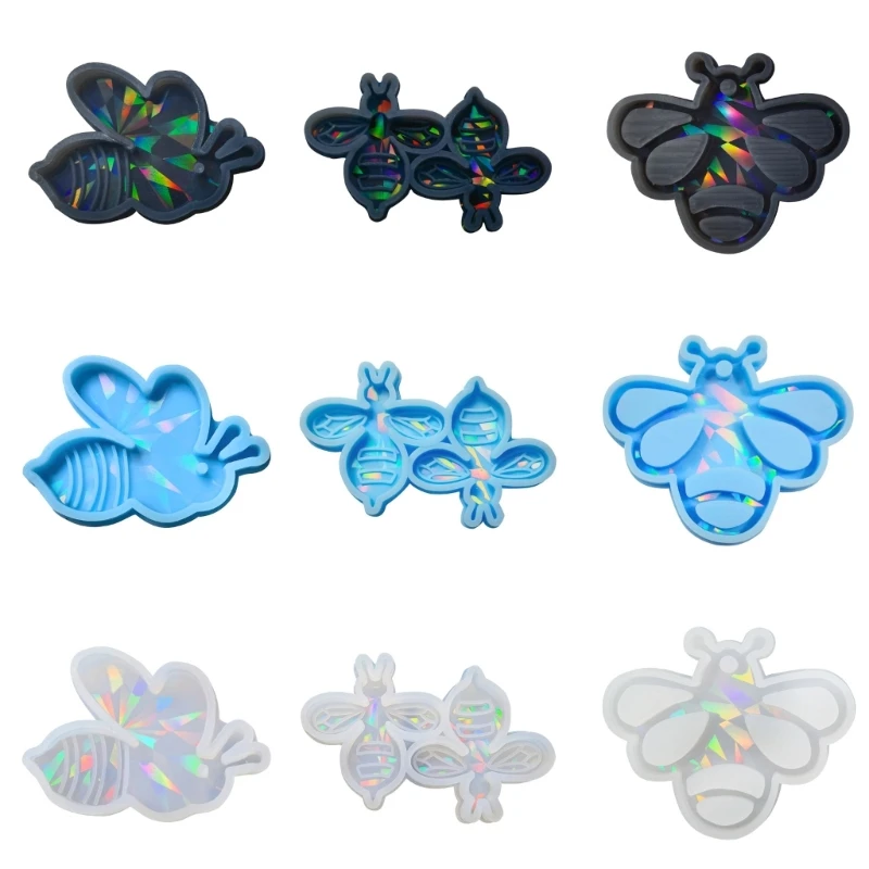 

Small Bee Shape Pendant Earring Molds Jewelry Charm Epoxy Molds Handmade Art DIY