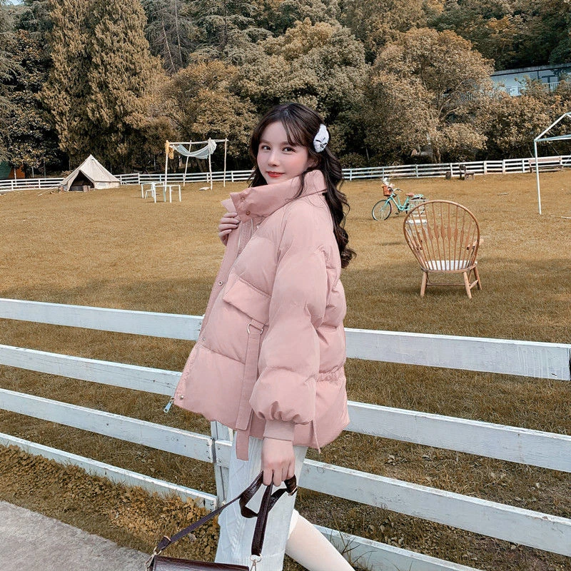 2022 New Winter Coat Women Fluffy White Duck Down Jacket Korean Fashion Solid Parkas Baggy Outdoor Snow Bread Clothes Outerwear