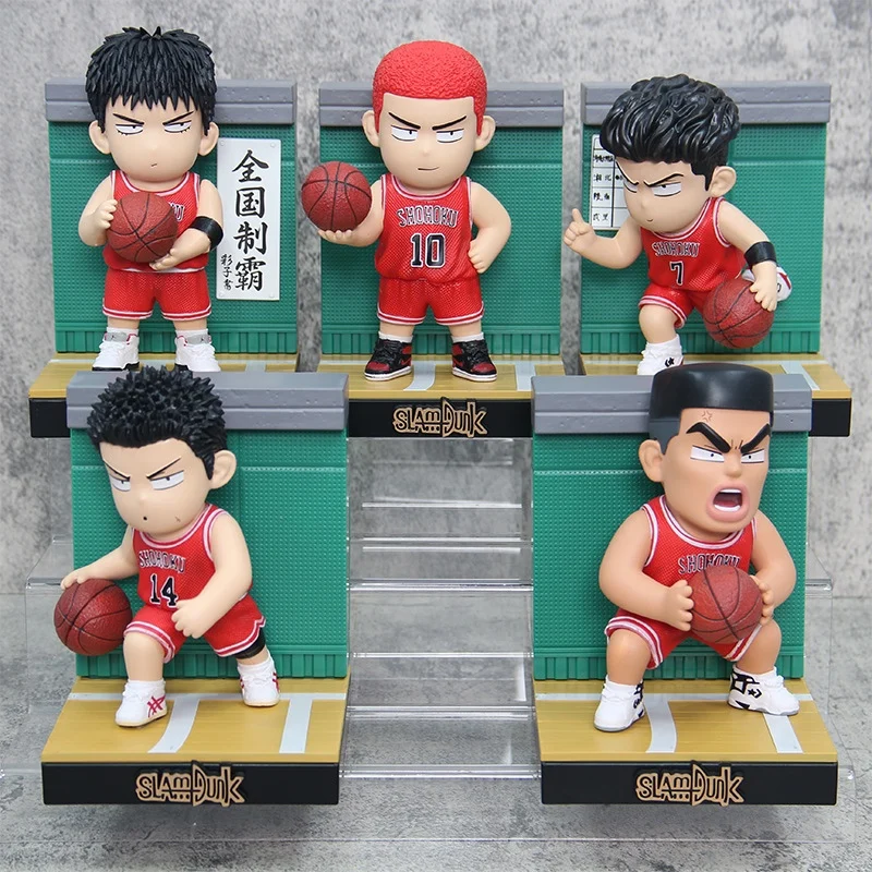 Slam Dunk Figre Hisashi Mitsui Akagi Takenori Sakuragi Hanamichi Rukawa Kaede Ryota Miyagi Фигурки ПВХ Аниме Модель