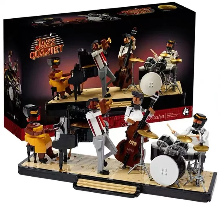 

Jazz Quartett 21334 Set Creative Expert Ideas Jazz Band Model Building Blocks Moc Brick Collectible Gift for Adult Kids