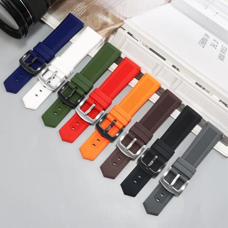 

22mm Silicone Universal watch strap for TAG Heuer watch series Breathable waterproof watchband bracelet