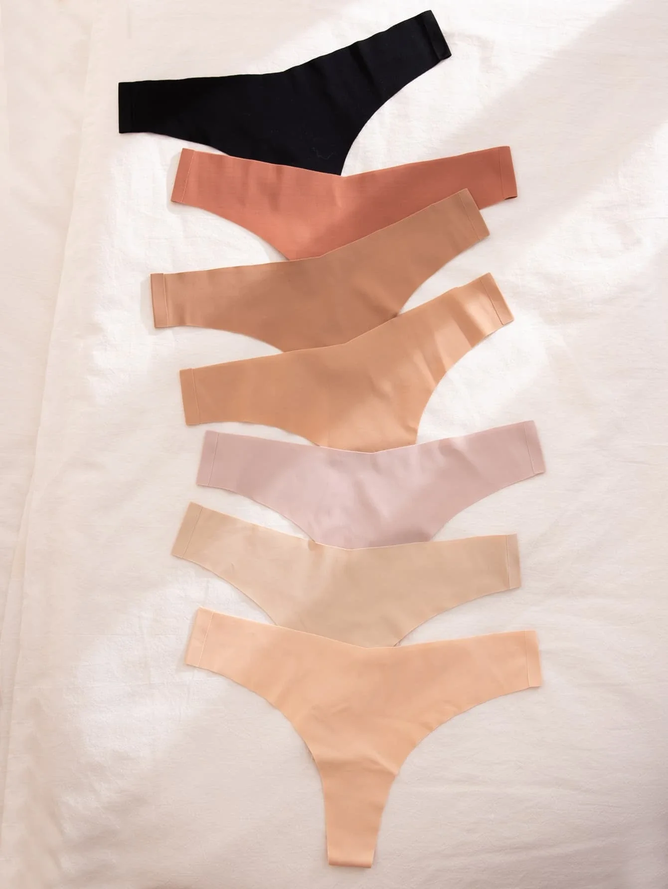 

7pack Solid No Thong Set