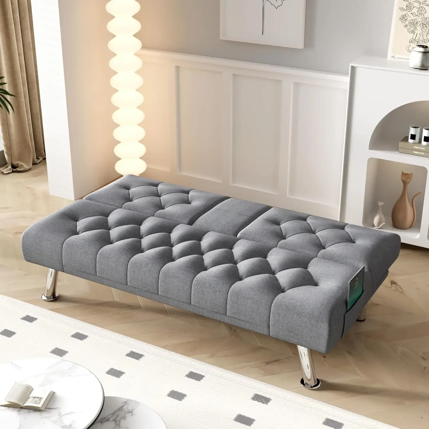 Диван-кровать Futon диван-трансформер с обивкой и съемными подлокотниками 2 кушетки