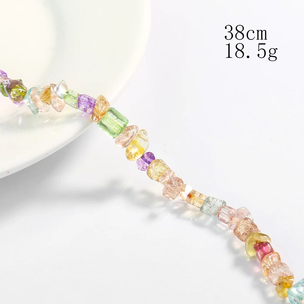 Полудрагоценные камни радужные искусственные драгоценные разбросанные бусины