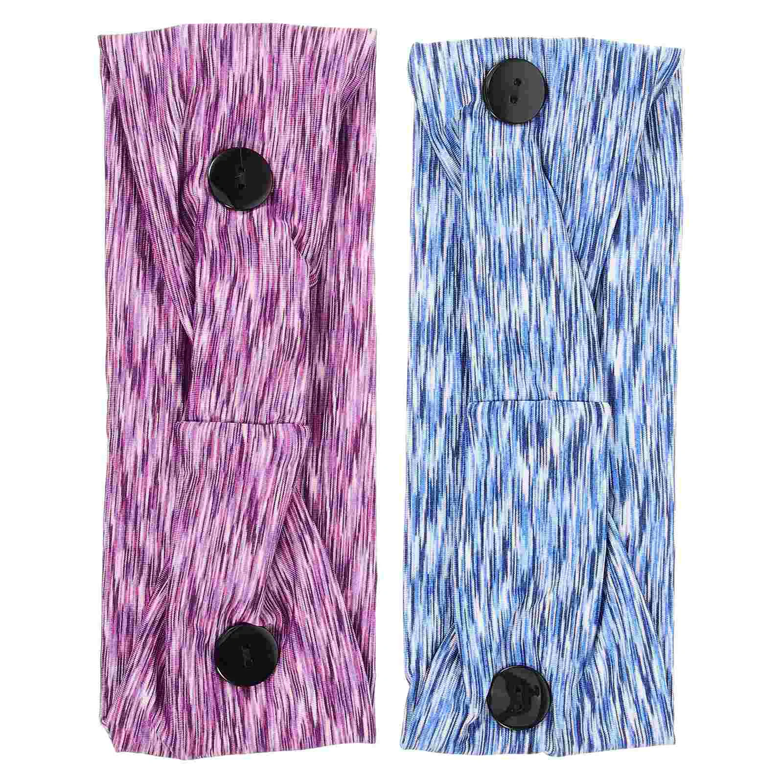 Спортивный платок на голову с пуговицами повязка принтом эластичные аксессуары