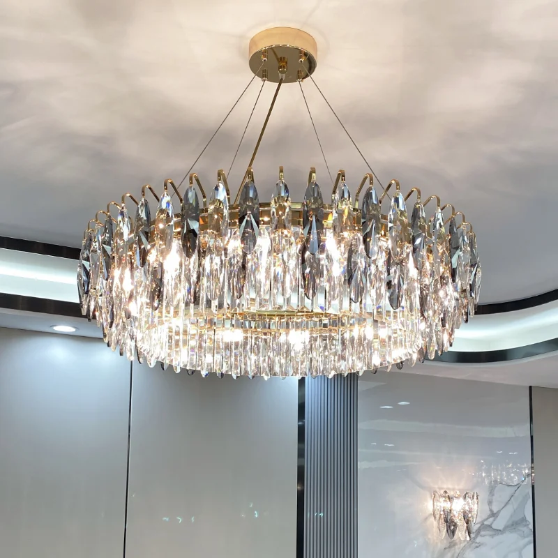 

Pendant Lights Postmodern Luxury Crystal Atmosphere Living Room Luxury New Creative Simple Dining Rooms High-end Bedroom Lamp