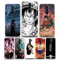 clear phone case for redmi note 7 8 9 10 8t pro redmi 8 8a 7 9 9c y3 k20 k30 k40 tpu case bandai one piece luffy and ace