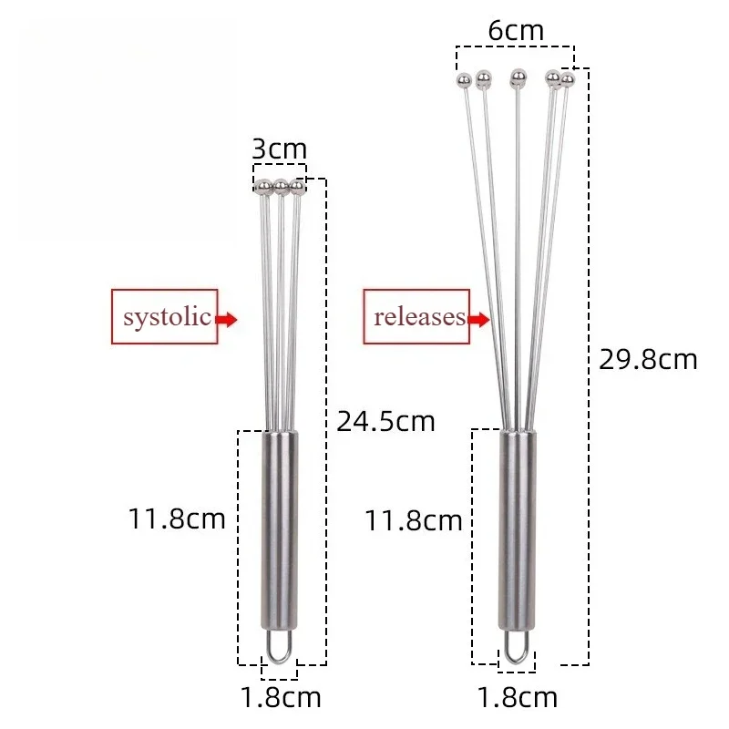 

Ручной венчик для яиц из нержавеющей стали