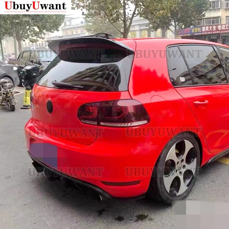 Задний спойлер на крышу с крыльями для Volkswagen VW Golf 6 MK6 VI GTI R20 2010-2013 задний багажник