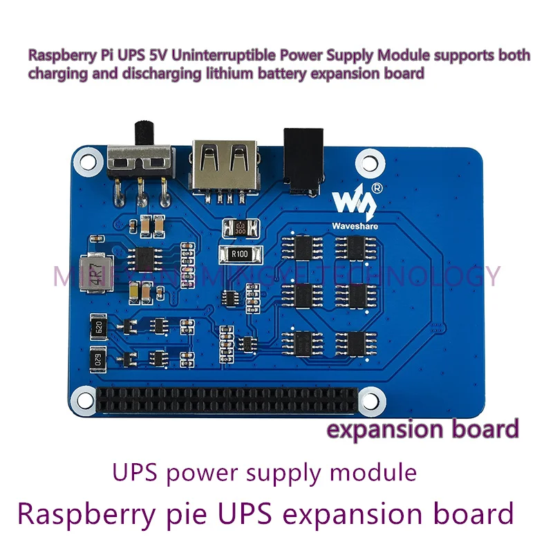 

1PCS/LOT UPS-HAT UPS-HAT-B Raspberry Pi UPS 5V Uninterruptible Power Supply Module Supports Both Charging And Discharging Lithi