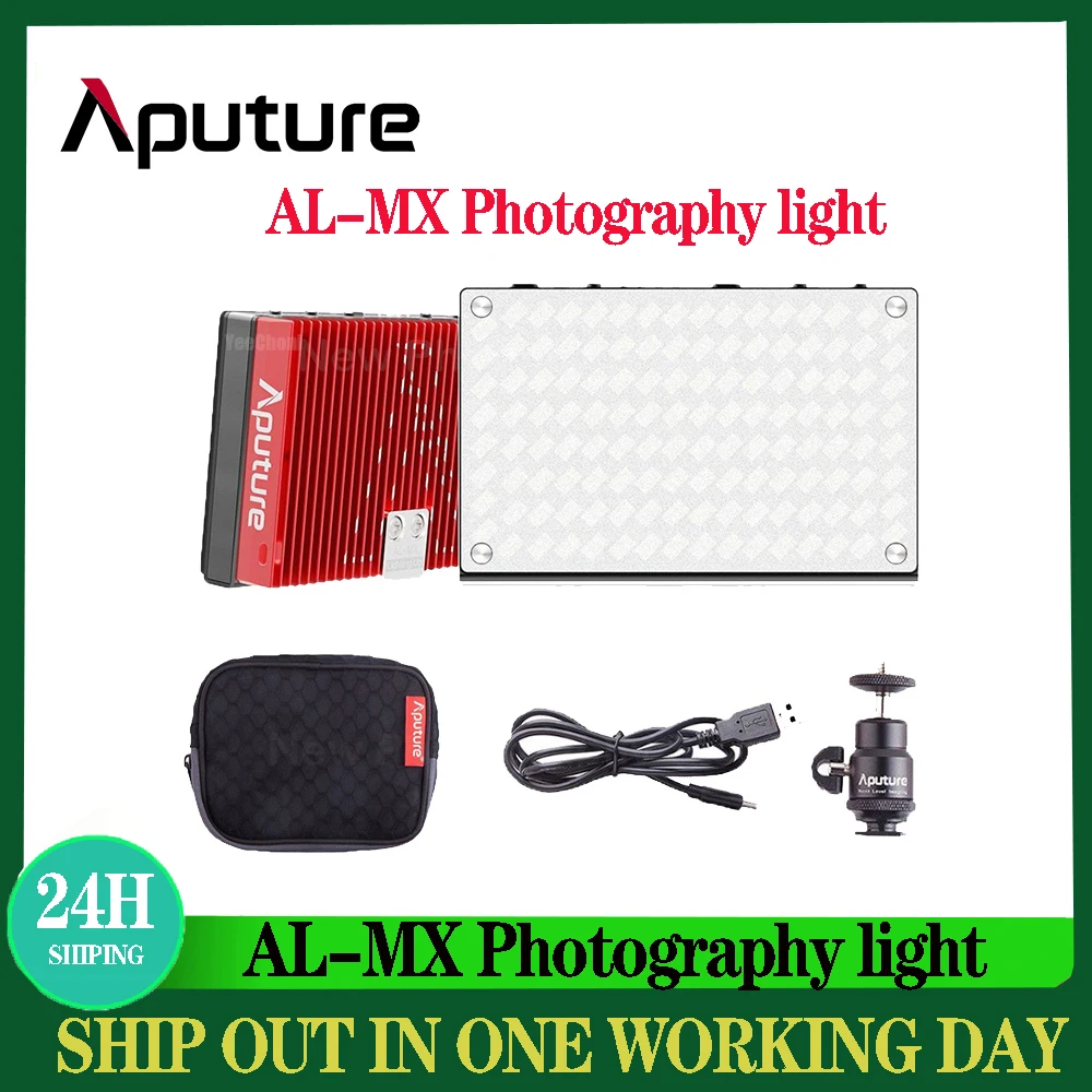 

Aputure AL-MX LED Video Light Color Temperature 2800-6500k TLCI/CRI 95+ On Camera Fill Light Pocket Sized Tiny LED Lighting