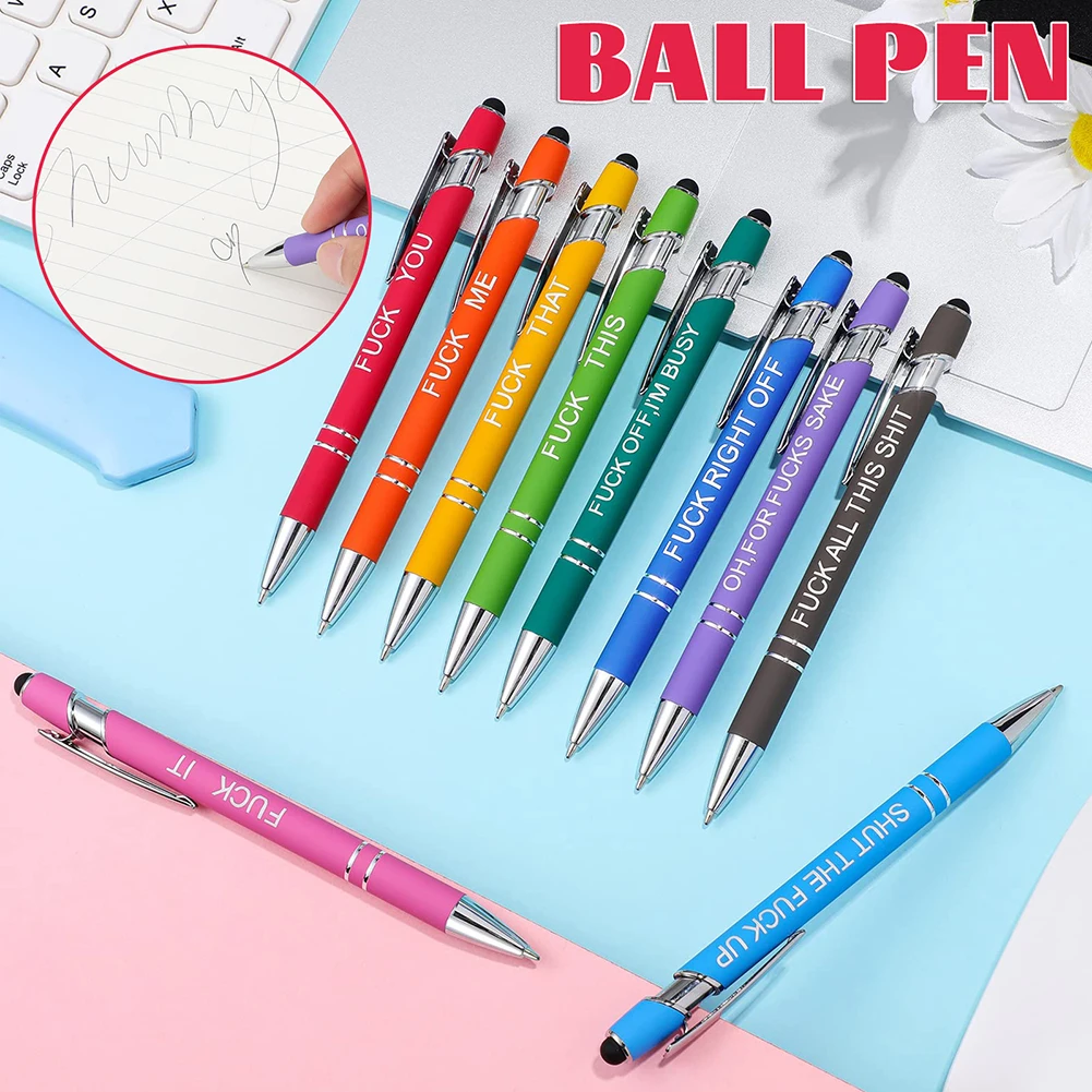 

10 шт., забавные шариковые ручки