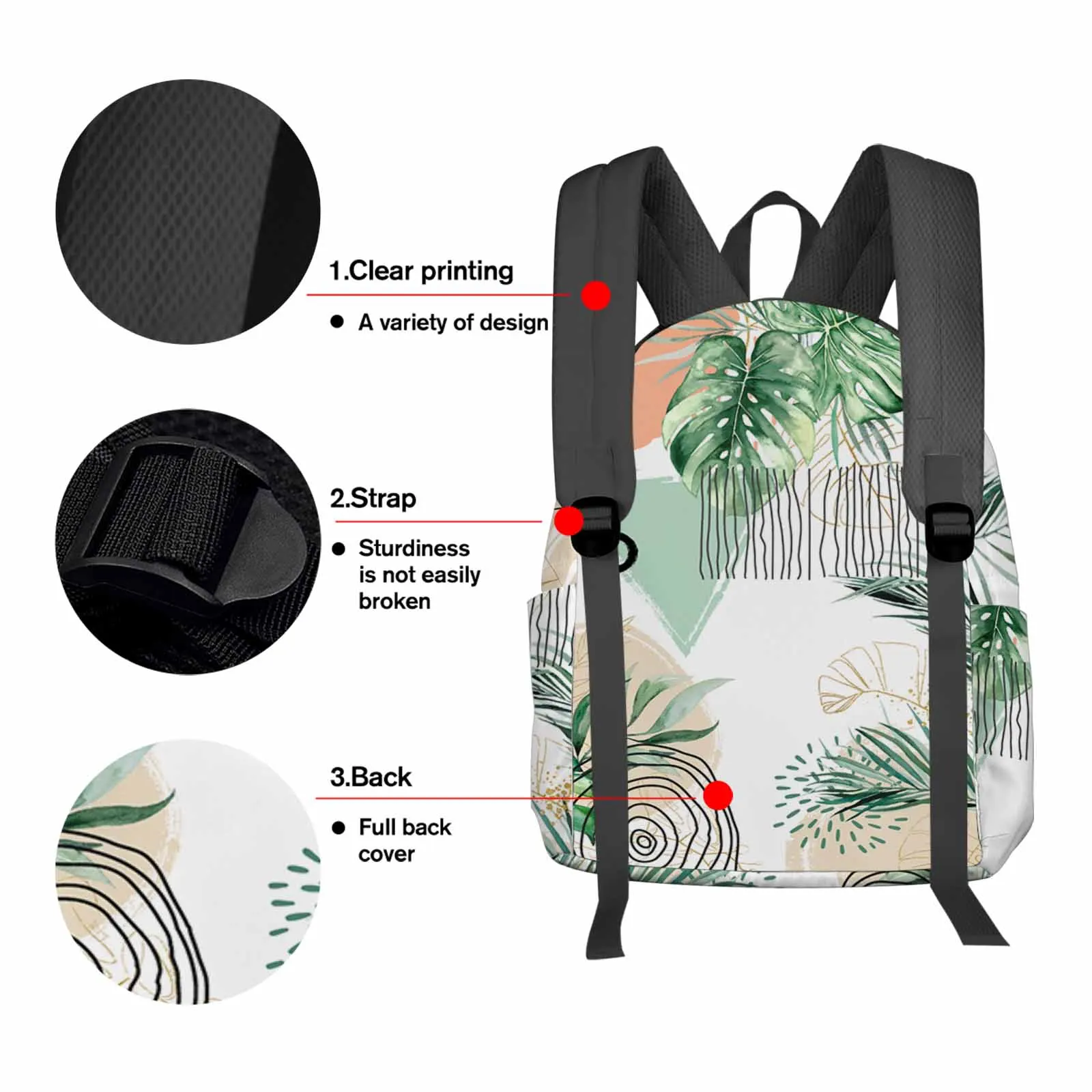 Вместительный рюкзак для мужчин летняя Акварельная сумка ноутбука с