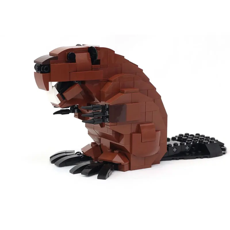 

329PCS Mechanical Beaver Small Particle MOC Building Blocks Puzzle Toys