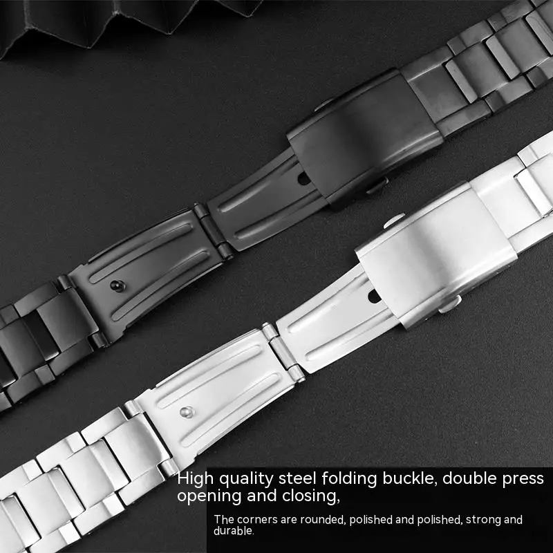 Фото Стальной ремешок MTG-B3000 для часов Casio G-shock 5672 MTGB3000, быстросъемный металлический браслет, водонепроницаемый, черный/серебристый. №4