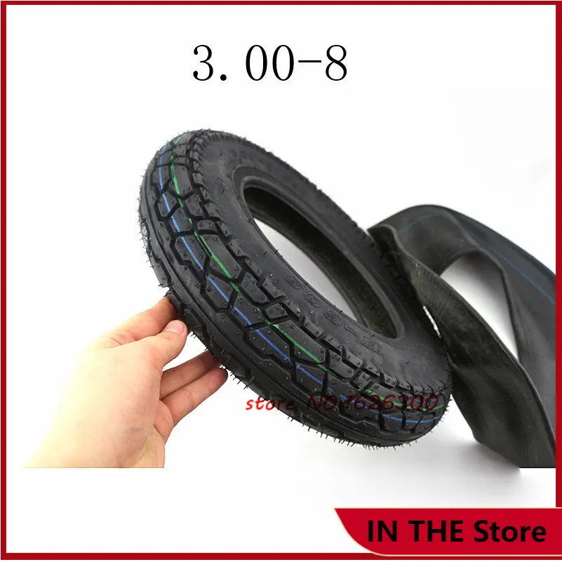 

Высококачественные шины 3,00-8 и внутренняя труба 4PR, шины подходят для газовых и электрических скутеров, складских автомобилей, мини-мотоцикл...