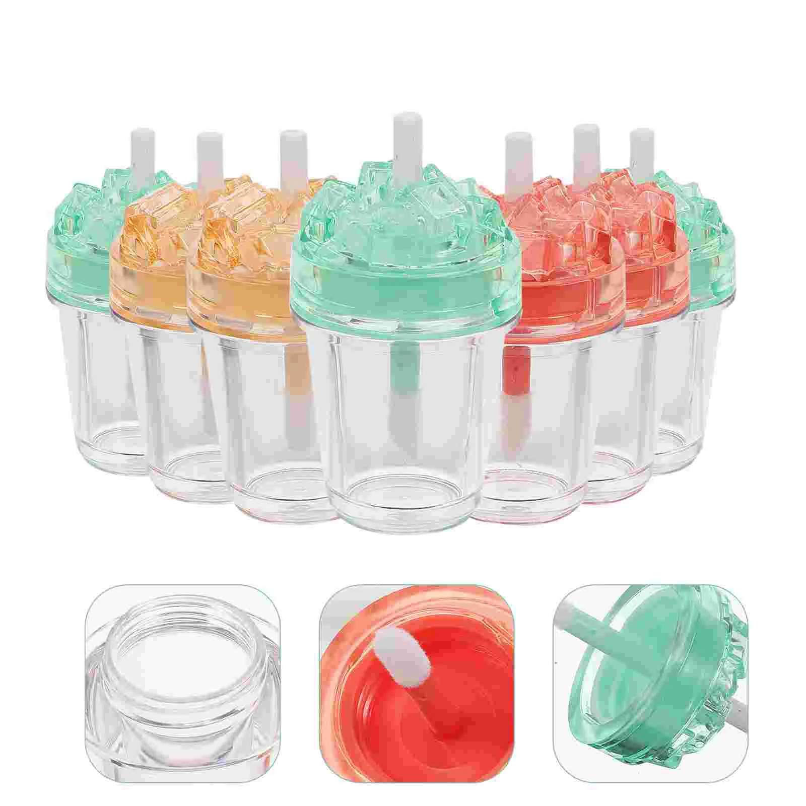 

7pcs Lip Gloss Tubes Lipstick Bottles Empty Lip Gloss Container Refillable Lip Gloss Containers Lip Balm Bottle