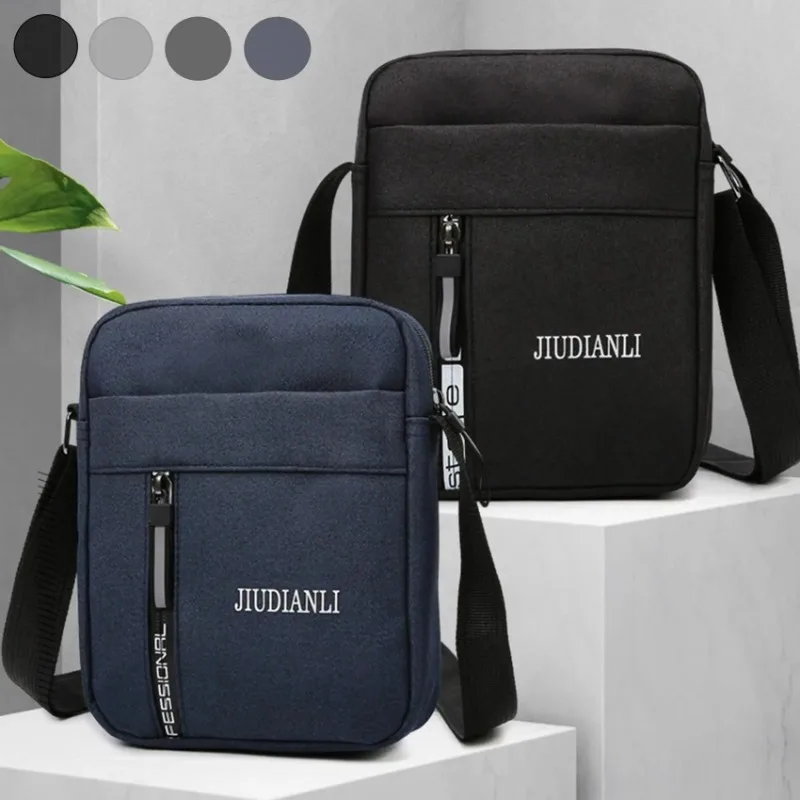 Мужская сумка через плечо на одно повседневный кошелек многофункциональная