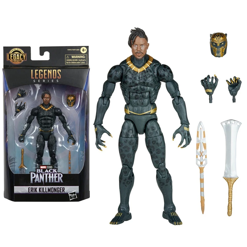 

100% Original Marvel Legends Series Legacy Collection Erik Killmonger 6-inch Action Figure Model Collectible Toy Birthday Gift