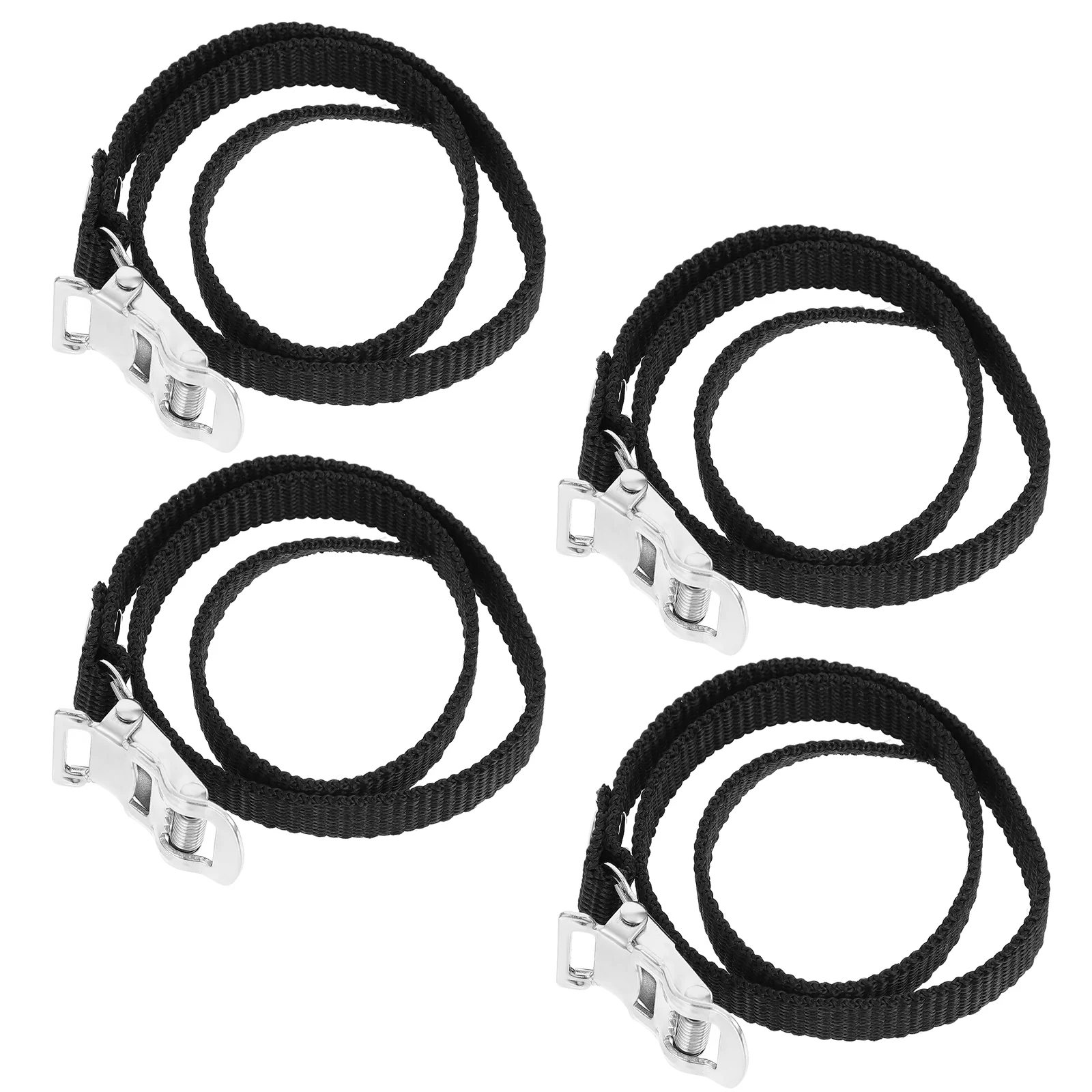 

4 Pcs Bike Strap Pedal Fix Bands Bikes Accessories Belt Riding Stationary Cycling Straps Nylon Mountain Pedals