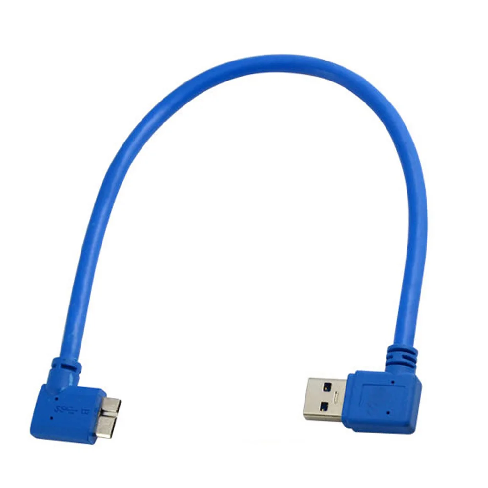 

USB 3.0 A Male To Micro USB B 10P Male Jack 90 Degree Right Angle Cable 1 Pcs