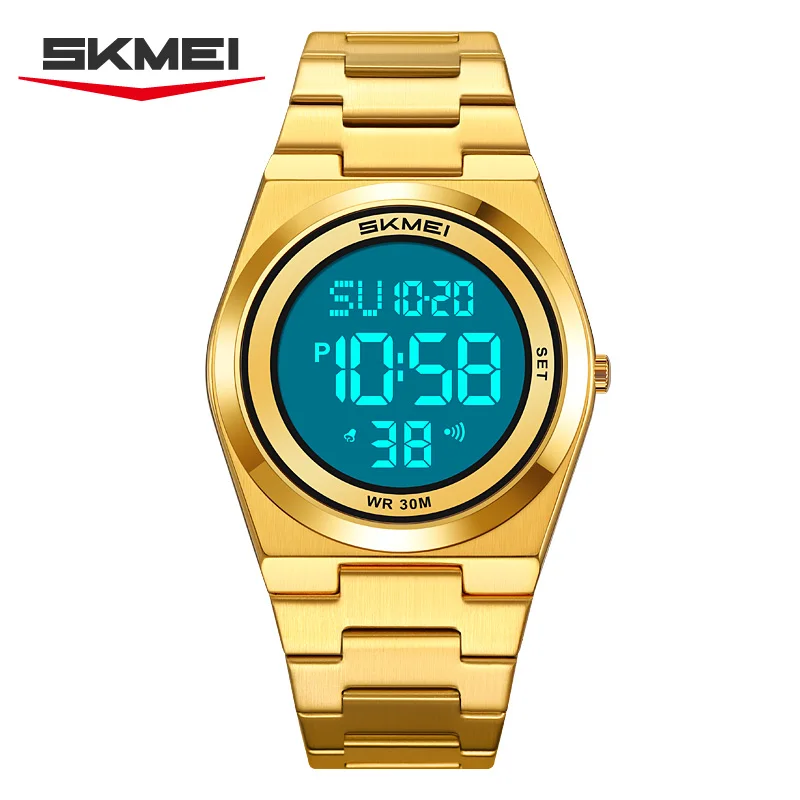 Фото SKMEI 2610 Мужские электронные часы 2026 года, подарок, LED-дисплей, хронограф, спортивный будильник, многофункциональные, модные электронные часы для студентов №2