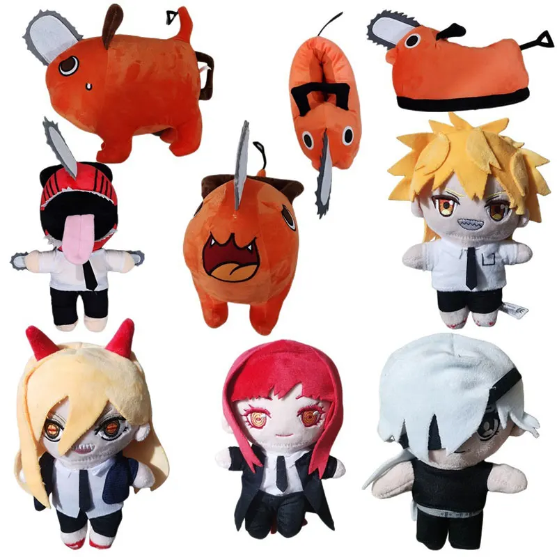 

30cm Chainsaw Man Plush Toys Anime Figures Pochita Denji Makima Power Doll Soft Stuffed PP Cotton Toy Xmas Cute Gifts for Kids