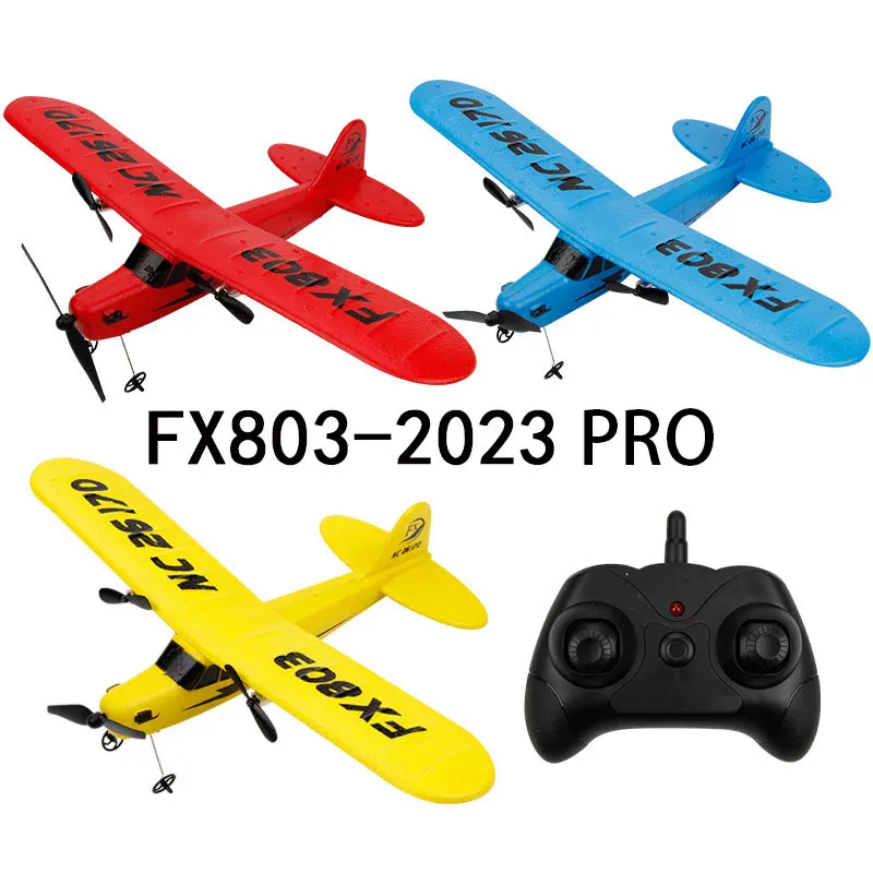 Радиоуправляемый планер FX803 PRO J3 с фиксированным крылом из пенопласта, 2,4 г, легкий самолет с дистанционным управлением для начинающих, детский самолет, игрушки AC167
