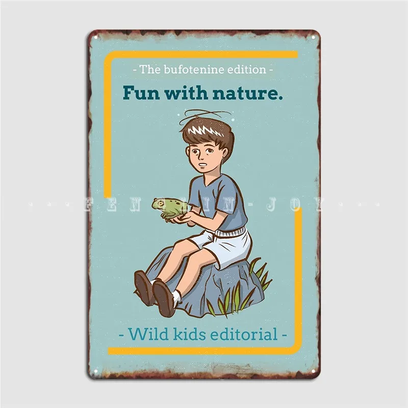 

Веселая с природой, издание Bufotenine, металлическая вывеска, кинотеатр, пользовательские Настенные светильники для клуба