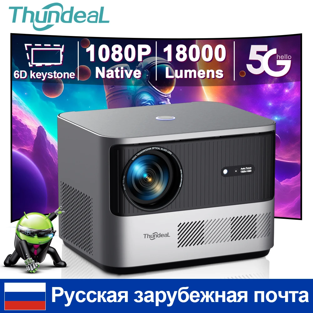 ThundeaL TDA6W Android проектор Full HD 1080P Wi-Fi 1920*1080P домашний ...